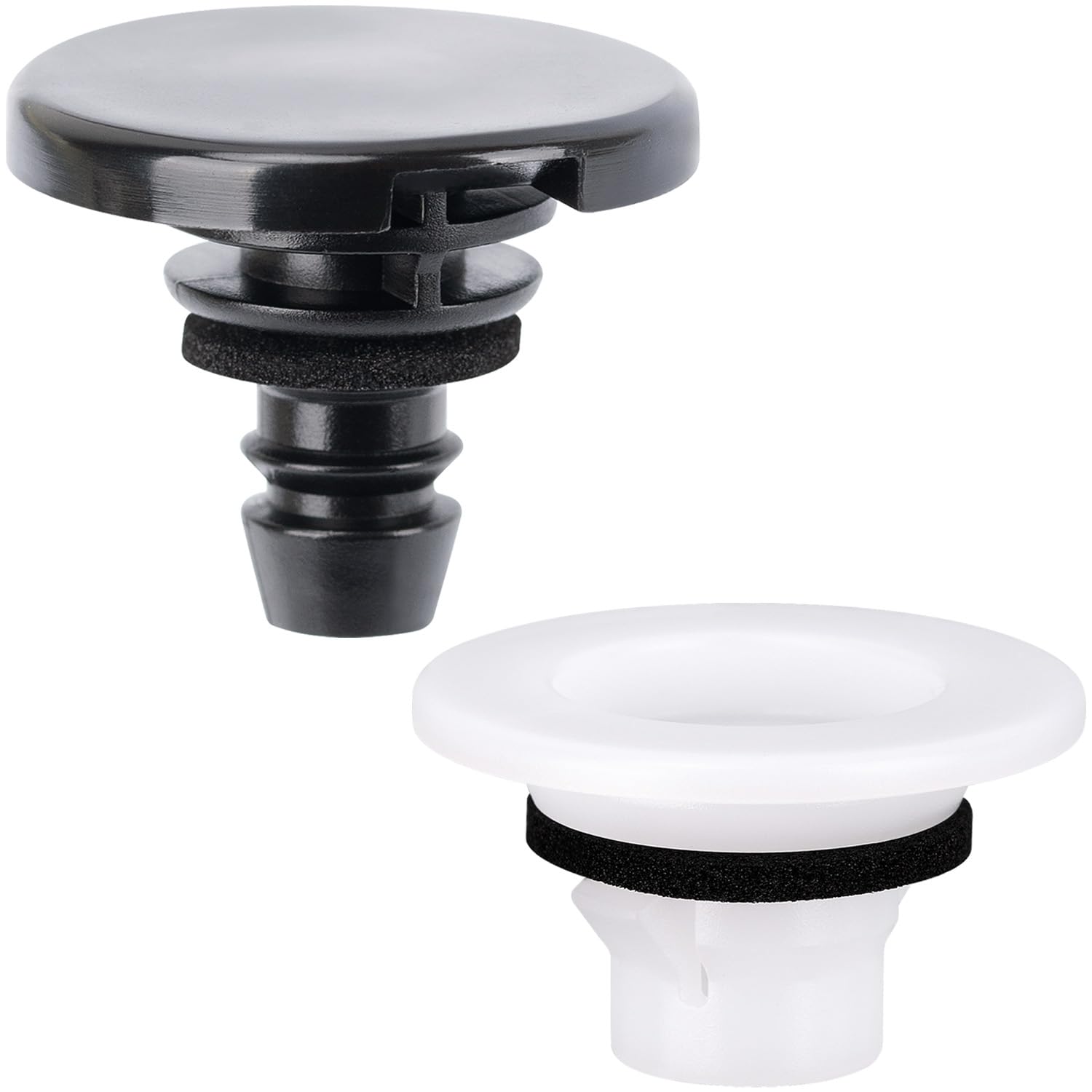 アクセサリー RT-117864 OAUTOO 10Sets Rocker Panel Molding Clip with Grommet Kit 909130117